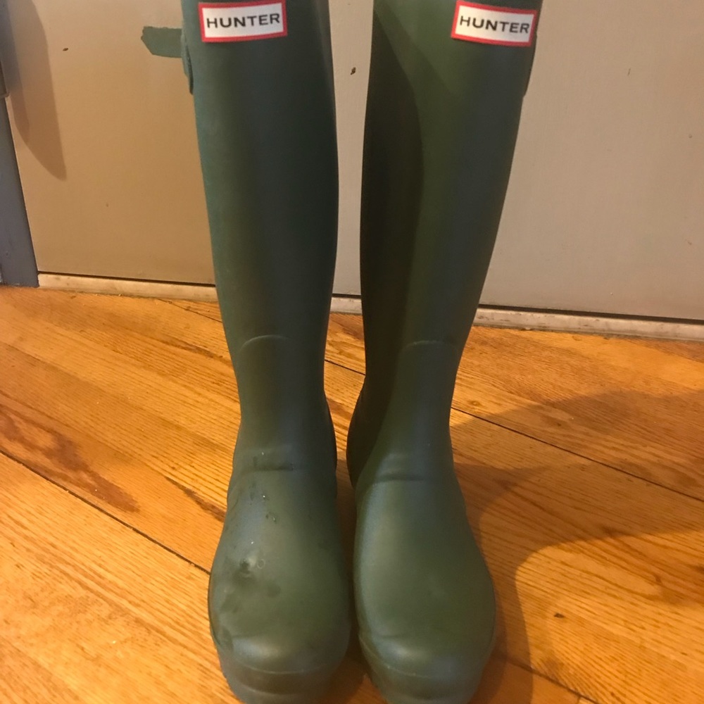 Hunter boots.